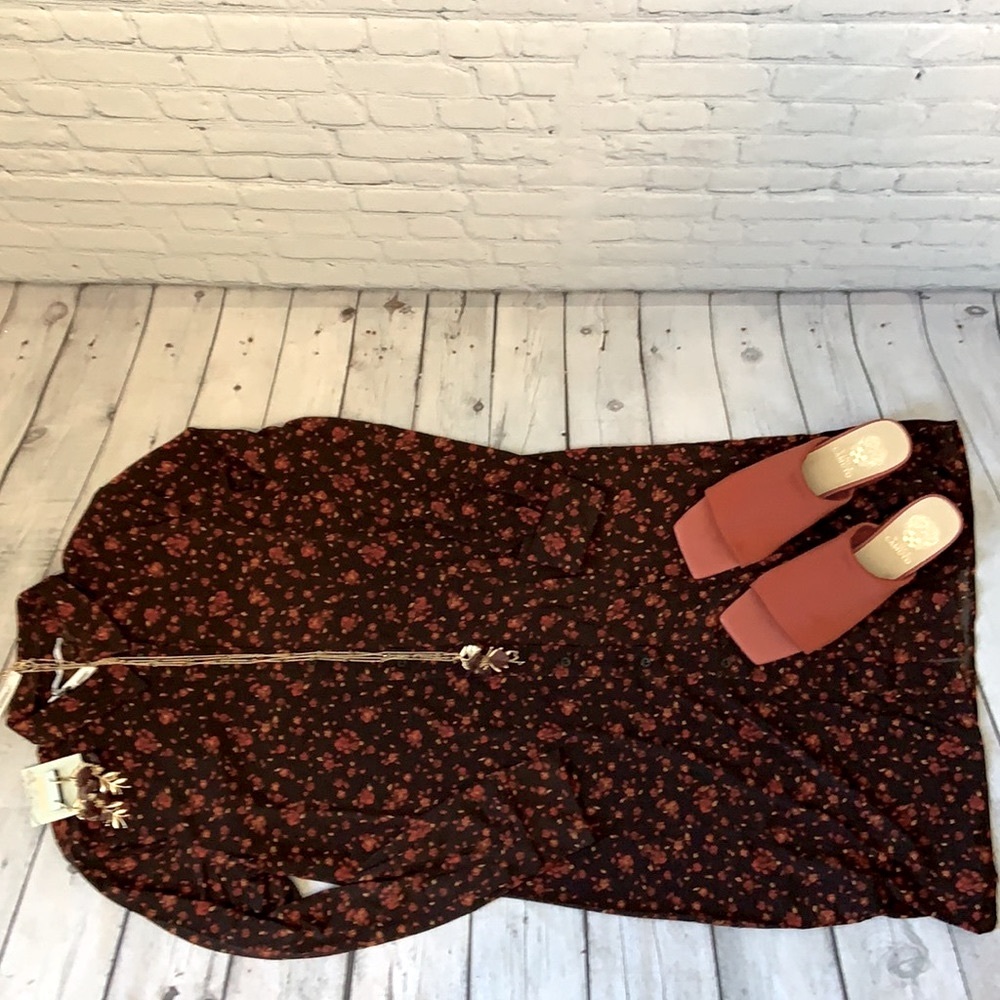 NWT MANGO SHIRT PRINTED DRESS - Picture 5 of 10
